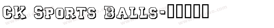 CK Sports Balls字体转换